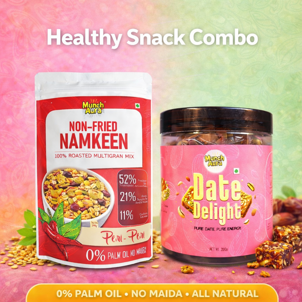 Healthy Snacks Combo — Date Delight + Multigrain Namkeen | Save More, Snack Better